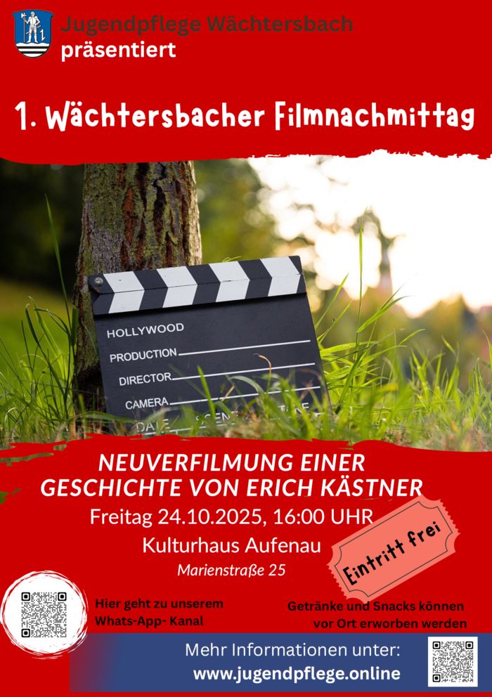 Filmnachmittag am 24.10.2025 Filmnachmittag am 24.10.2025