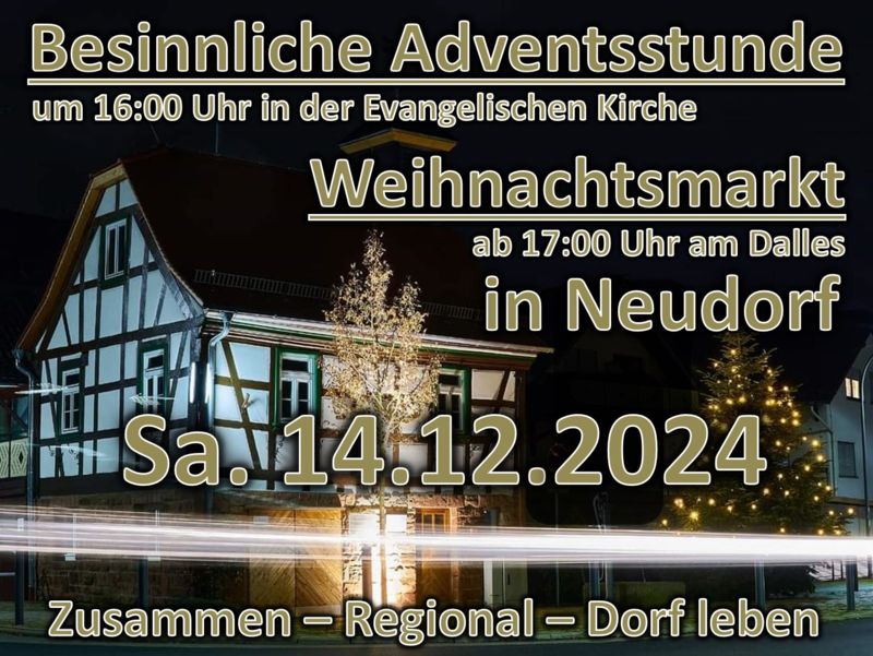 Weihnachtsmarkt und Besinnliche Adventsstunde 2024