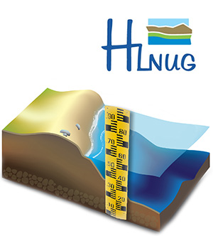 HLNUG Wasserstand-Illustration (© HLNUG)