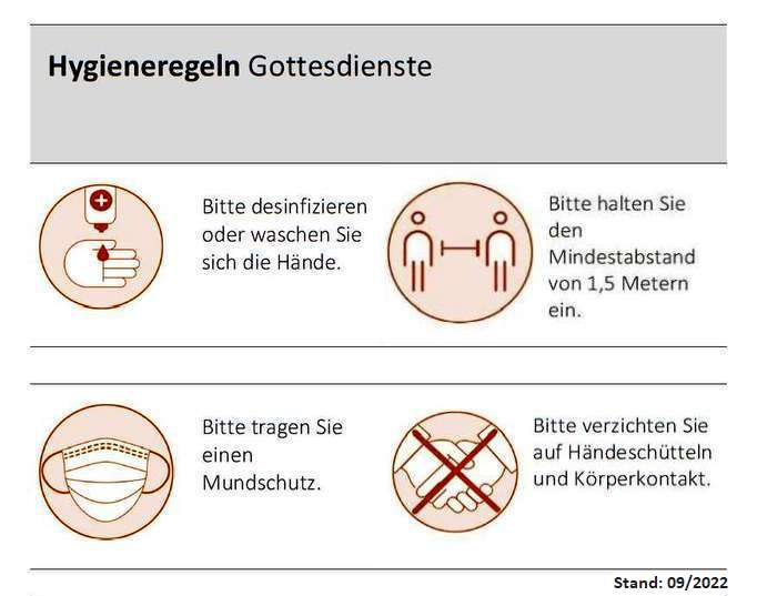 Hygieneregeln für Gottesdienste