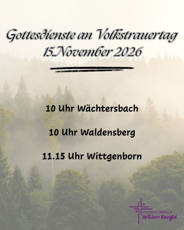 Gottesdienst am 15.11.2026