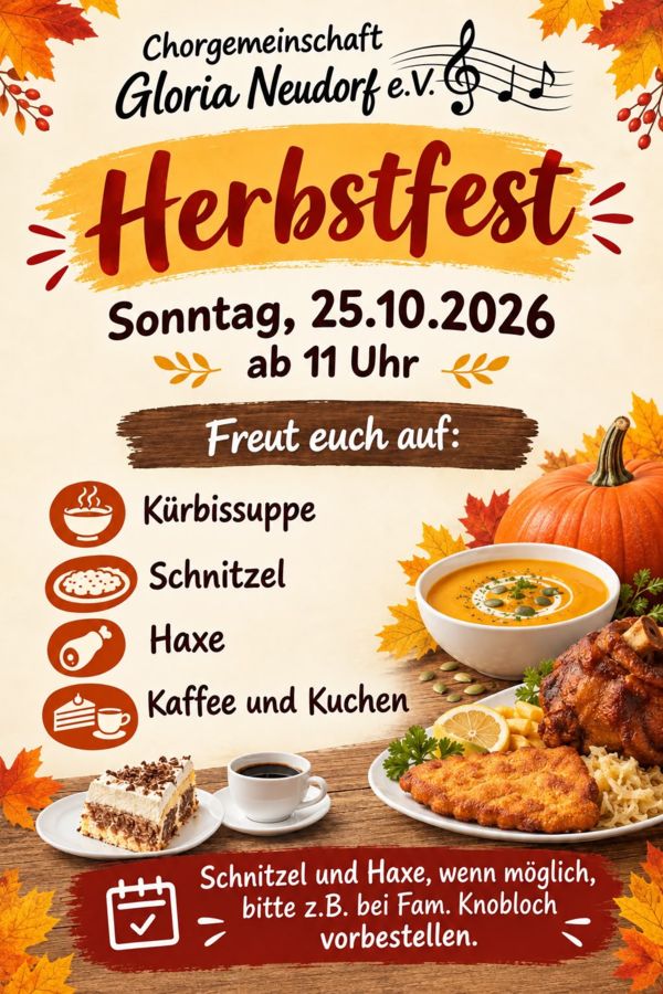 Plakat zum Herbstfest 2026 Plakat zum Herbstfest 2026