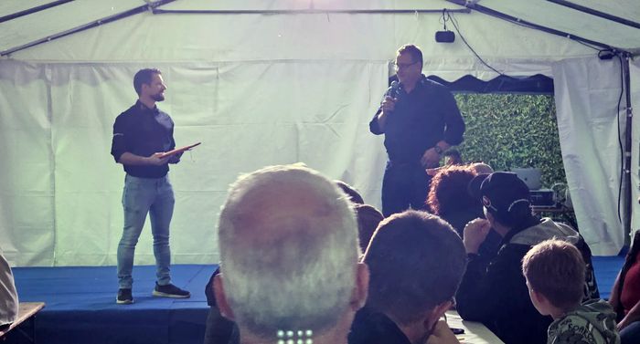 Die Vorsitzenden Ingmar Schneider und Lars Kauer