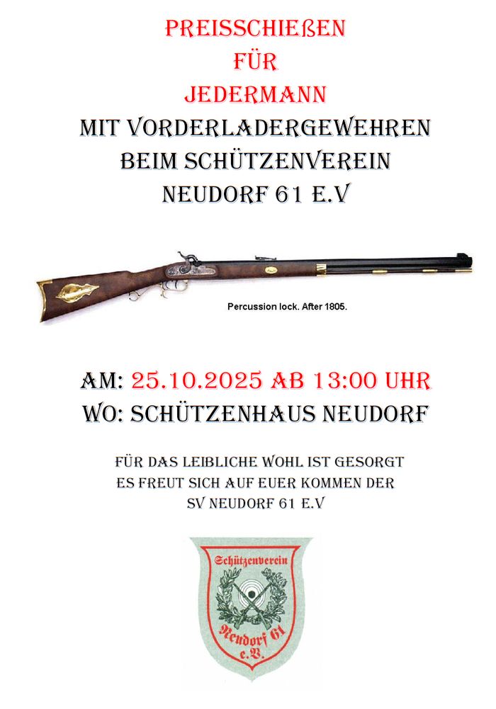 Vorderladerschießen 2025