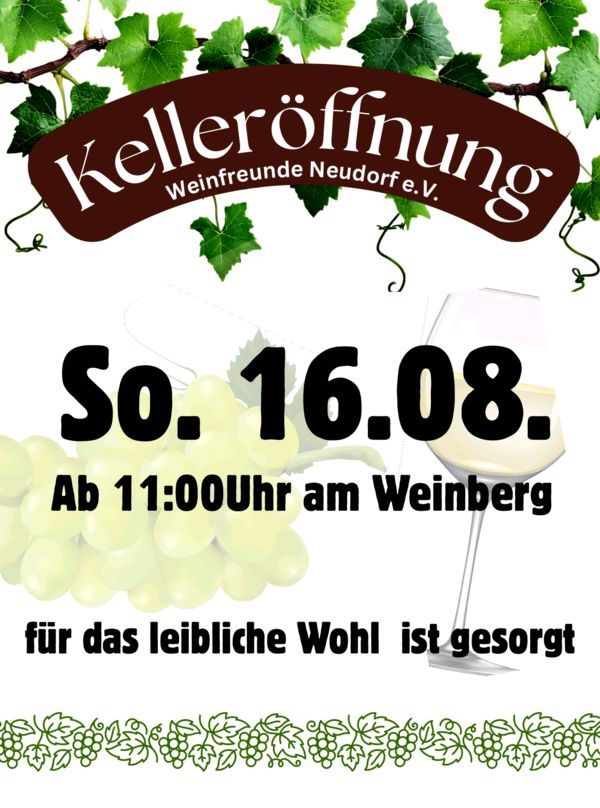 Kelleröffnung 2026 Kelleröffnung 2026